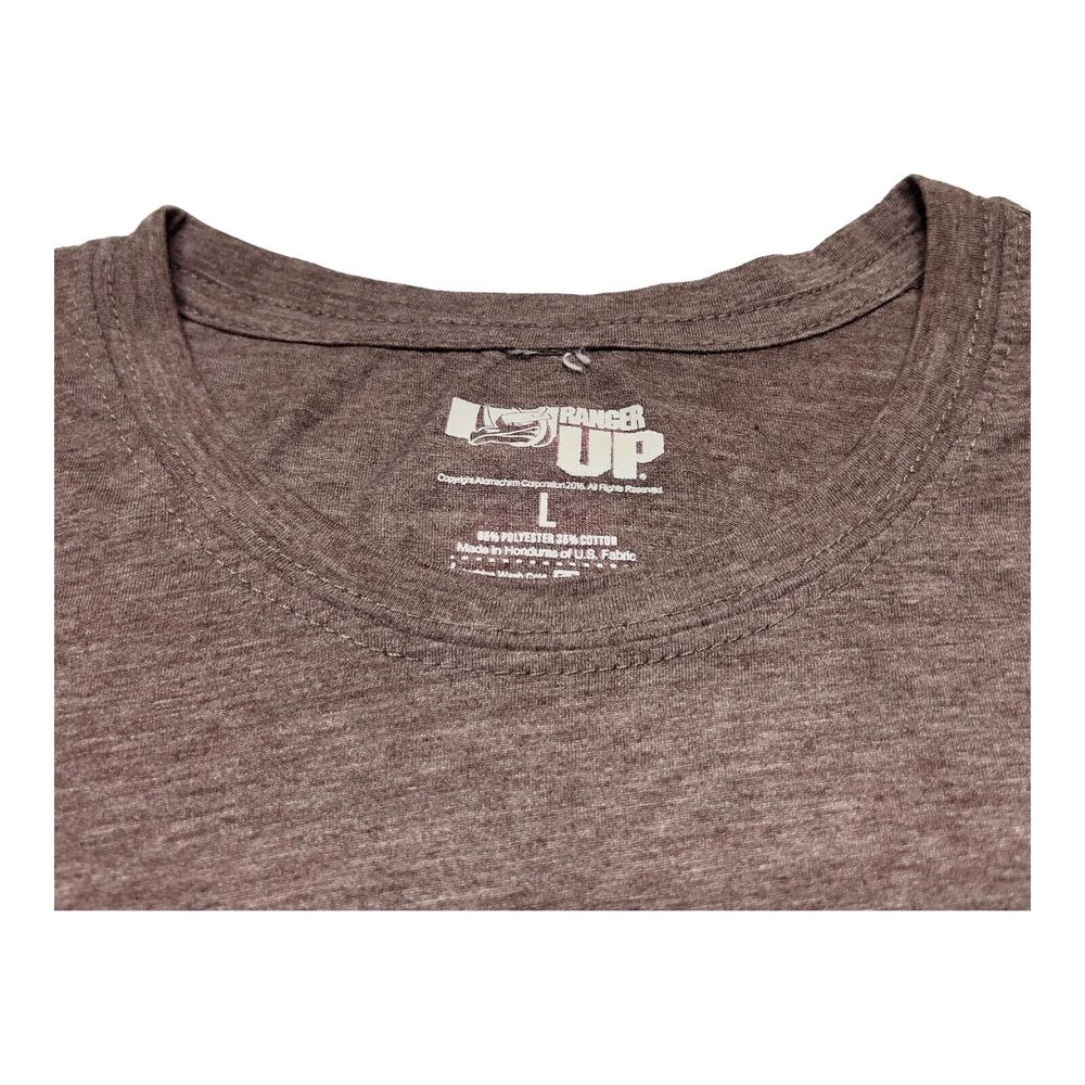 Men's Ranger Up Let Those Cowards Come Hope Act Tactical Brown Vintage T-Shirt L - Picture 3 of 3